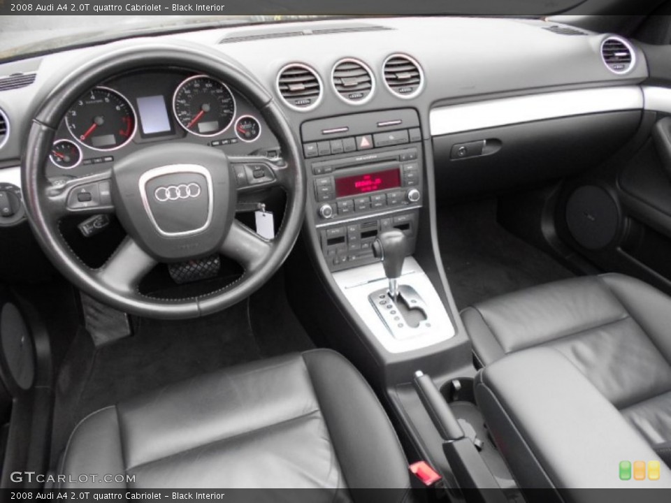 Black Interior Dashboard for the 2008 Audi A4 2.0T quattro Cabriolet #59585601