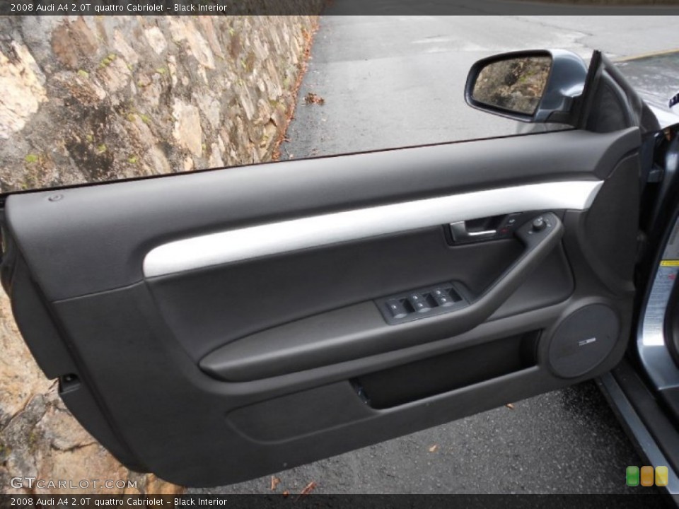 Black Interior Door Panel for the 2008 Audi A4 2.0T quattro Cabriolet #59585697