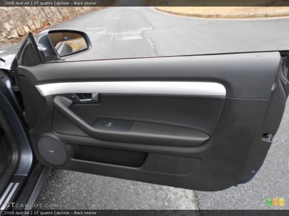 Black Interior Door Panel for the 2008 Audi A4 2.0T quattro Cabriolet #59585706