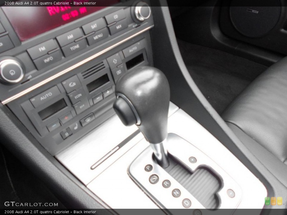 Black Interior Transmission for the 2008 Audi A4 2.0T quattro Cabriolet #59585725