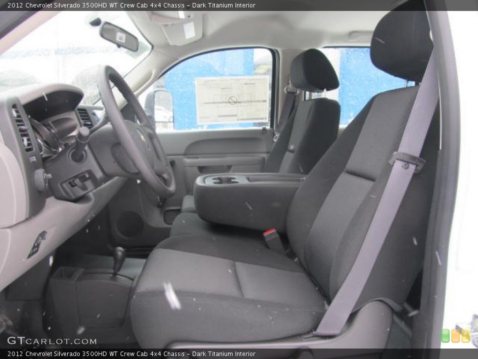 Dark Titanium Interior Photo for the 2012 Chevrolet Silverado 3500HD WT Crew Cab 4x4 Chassis #59586132