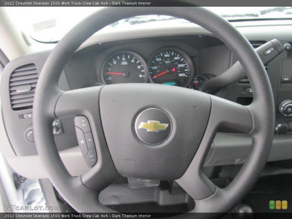 Dark Titanium Interior Steering Wheel for the 2012 Chevrolet Silverado 1500 Work Truck Crew Cab 4x4 #59586252