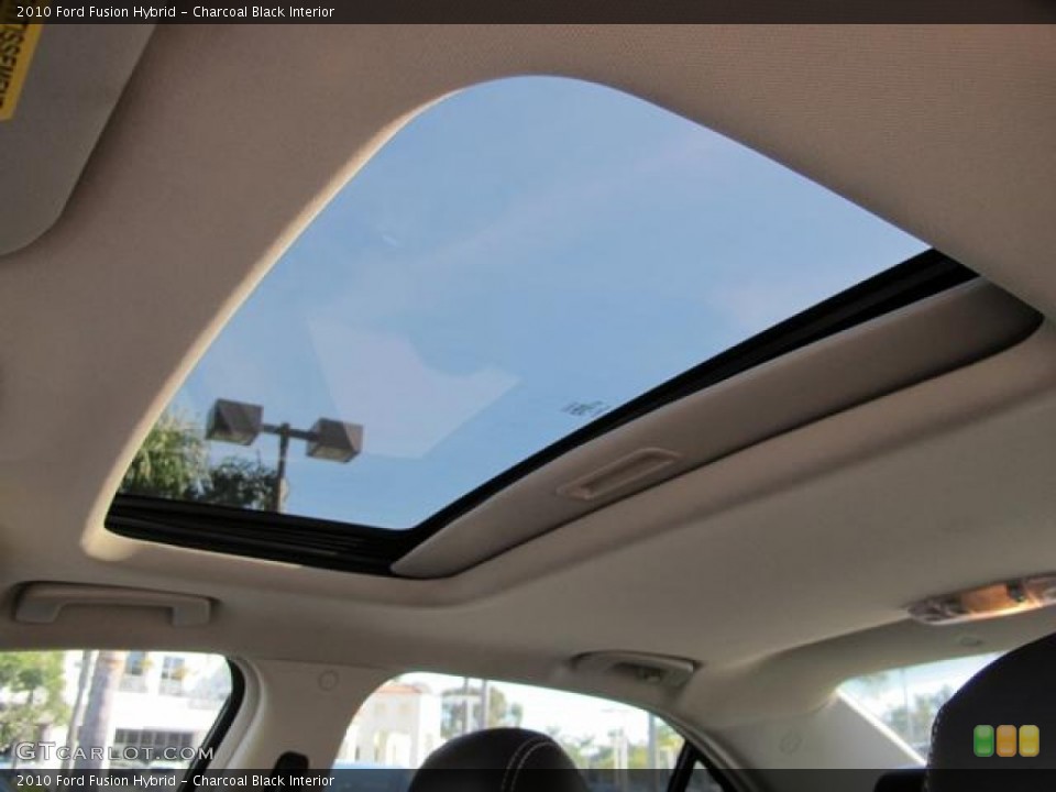 Charcoal Black Interior Sunroof for the 2010 Ford Fusion Hybrid #59588529