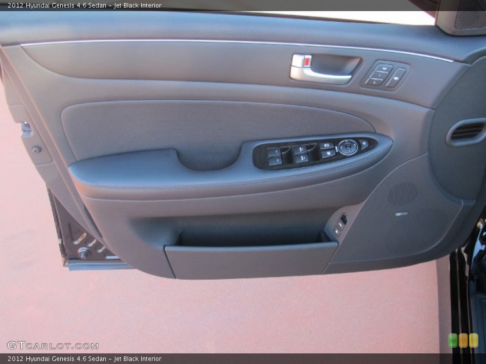 Jet Black Interior Door Panel for the 2012 Hyundai Genesis 4.6 Sedan #59588775