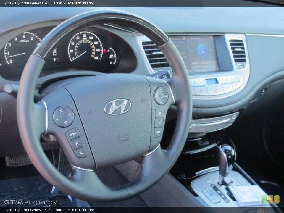 Jet Black Interior Dashboard for the 2012 Hyundai Genesis 4.6 Sedan #59588790