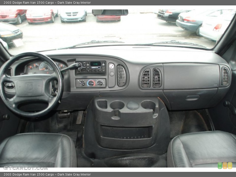 Dark Slate Gray Interior Dashboard for the 2003 Dodge Ram Van 1500 Cargo #59589276