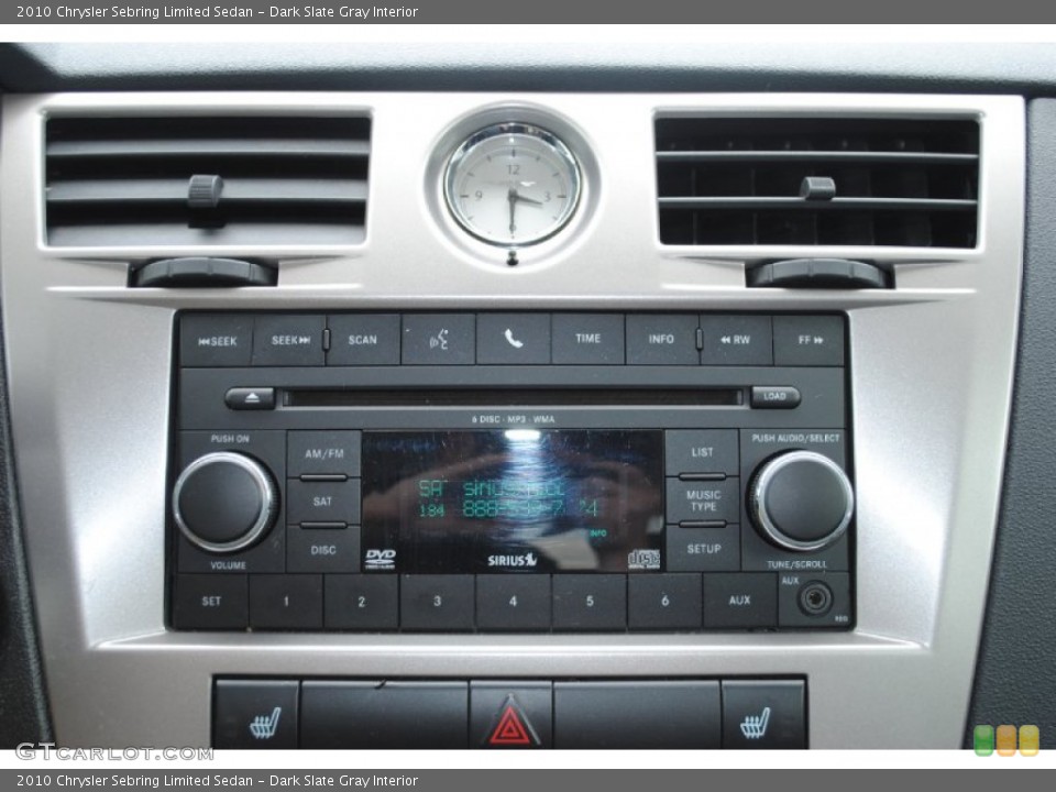 Dark Slate Gray Interior Audio System for the 2010 Chrysler Sebring Limited Sedan #59590468