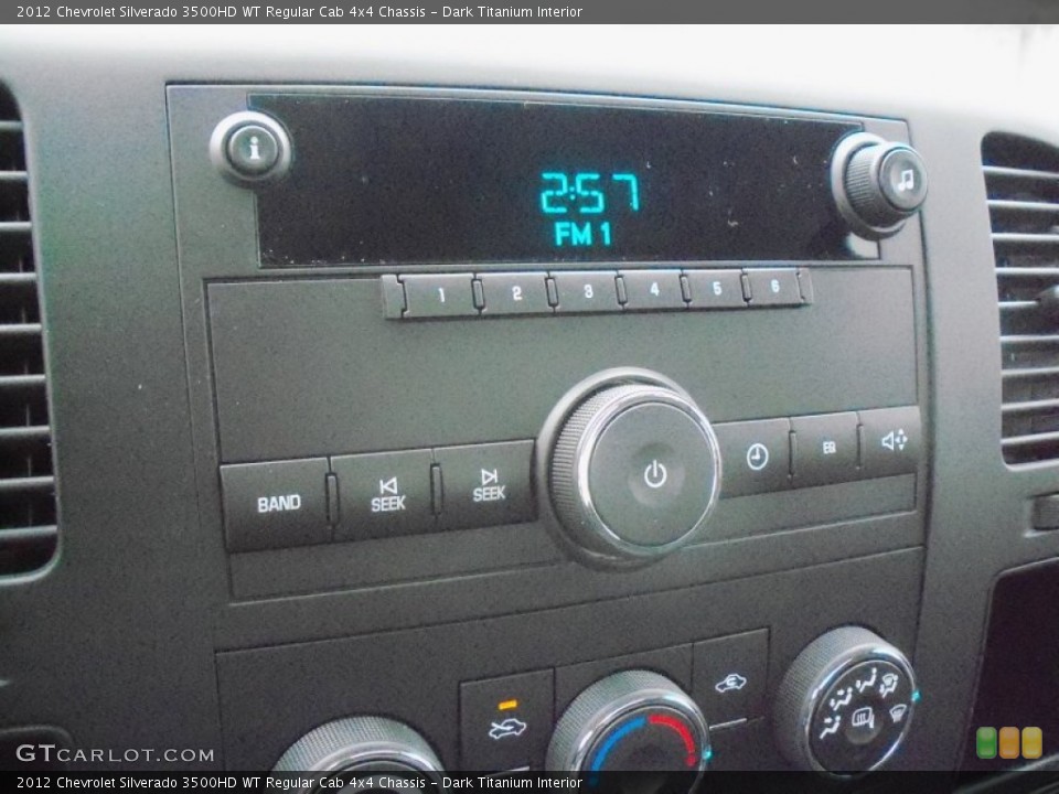 Dark Titanium Interior Audio System for the 2012 Chevrolet Silverado 3500HD WT Regular Cab 4x4 Chassis #59592186