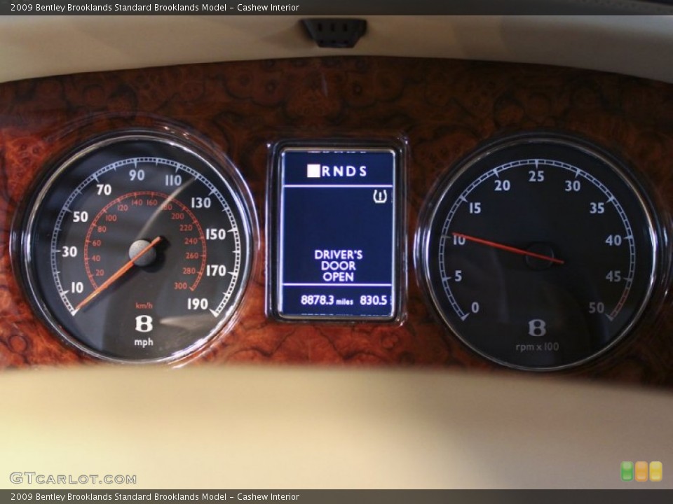 Cashew Interior Gauges for the 2009 Bentley Brooklands  #59592393