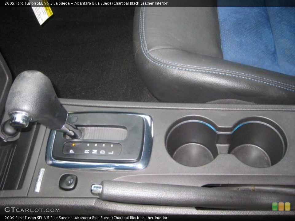 Alcantara Blue Suede/Charcoal Black Leather Interior Transmission for the 2009 Ford Fusion SEL V6 Blue Suede #59592542