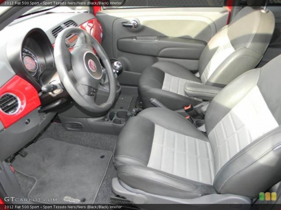 Sport Tessuto Nero/Nero (Black/Black) Interior Photo for the 2012 Fiat 500 Sport #59592906