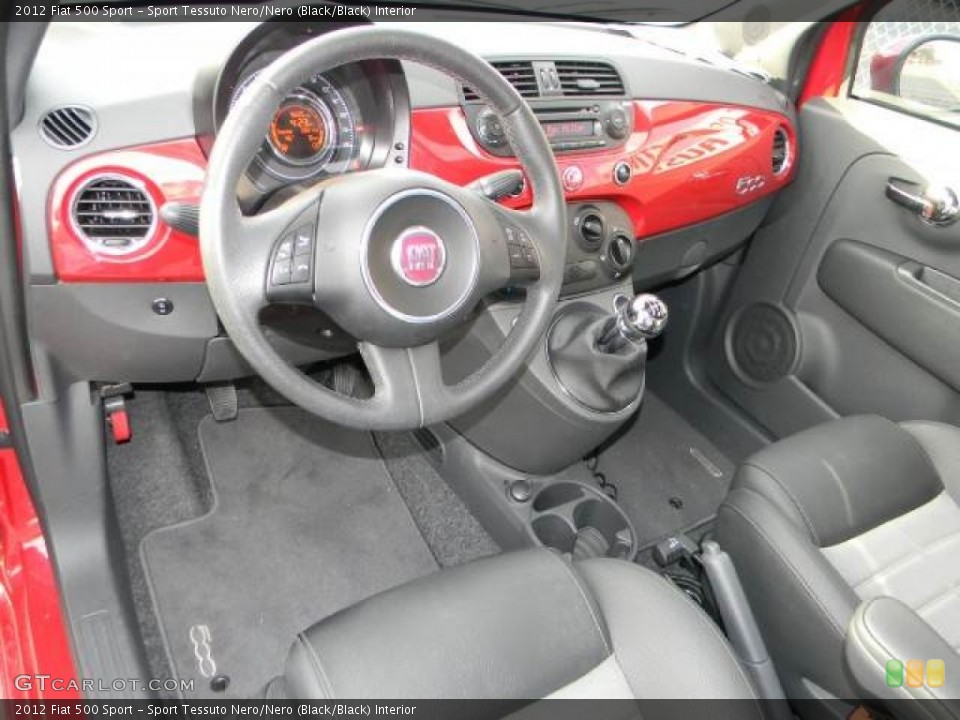 Sport Tessuto Nero/Nero (Black/Black) Interior Dashboard for the 2012 Fiat 500 Sport #59592915