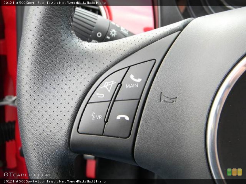 Sport Tessuto Nero/Nero (Black/Black) Interior Controls for the 2012 Fiat 500 Sport #59593050