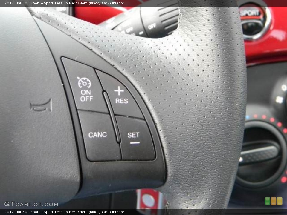 Sport Tessuto Nero/Nero (Black/Black) Interior Controls for the 2012 Fiat 500 Sport #59593061