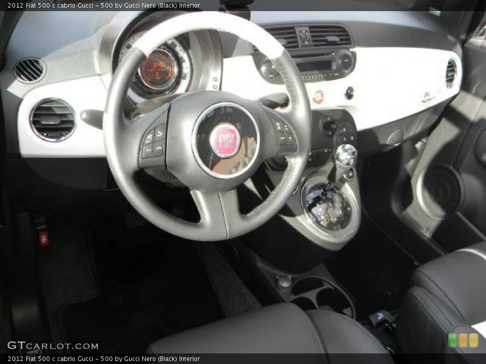 500 by Gucci Nero (Black) Interior Dashboard for the 2012 Fiat 500 c cabrio Gucci #59593161