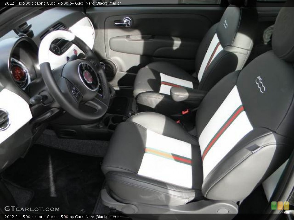 500 by Gucci Nero (Black) Interior Photo for the 2012 Fiat 500 c cabrio Gucci #59593170