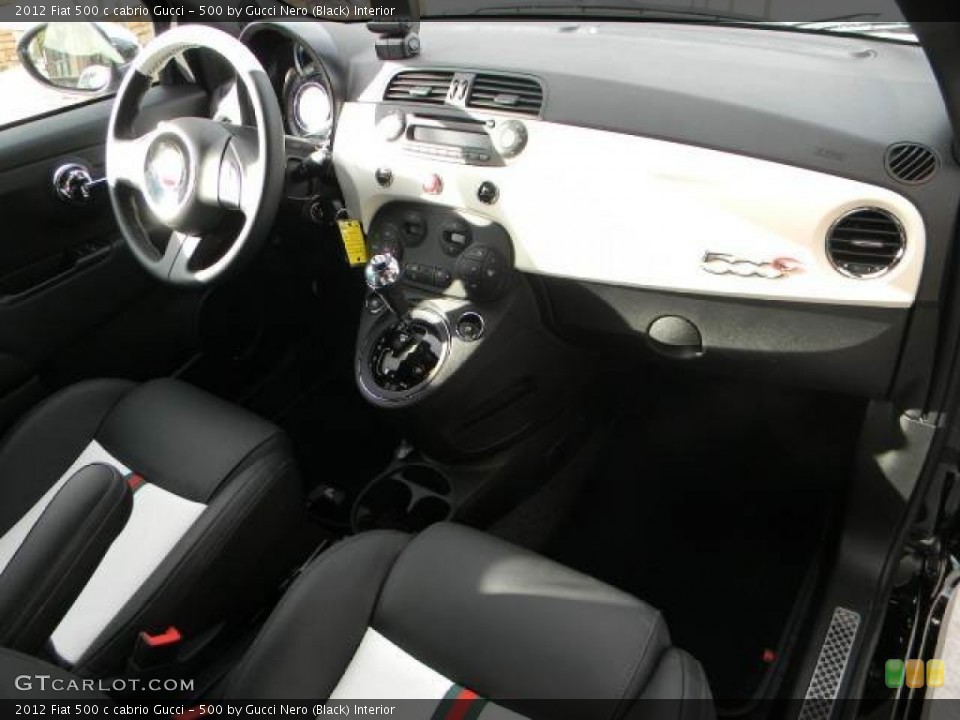 500 by Gucci Nero (Black) Interior Dashboard for the 2012 Fiat 500 c cabrio Gucci #59593229