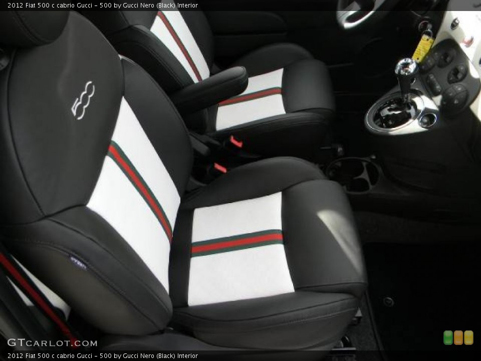 500 by Gucci Nero (Black) Interior Photo for the 2012 Fiat 500 c cabrio Gucci #59593239