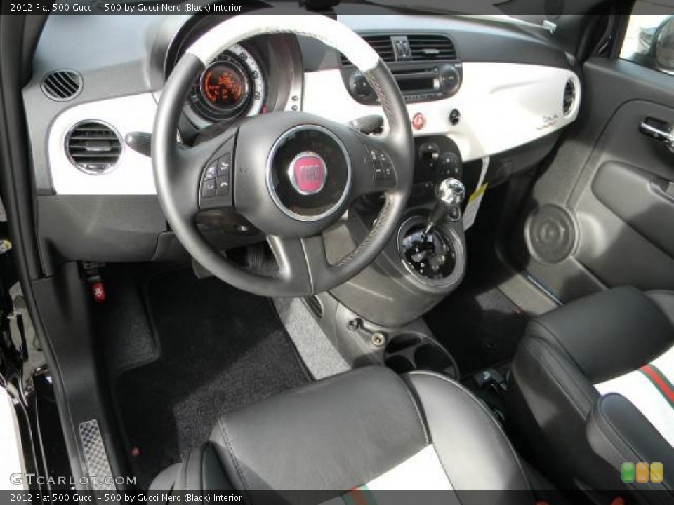 500 by Gucci Nero (Black) 2012 Fiat 500 Interiors