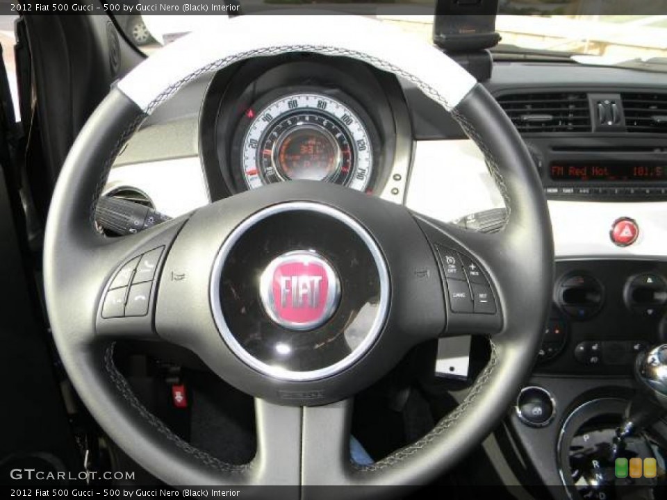 500 by Gucci Nero (Black) Interior Steering Wheel for the 2012 Fiat 500 Gucci #59593611