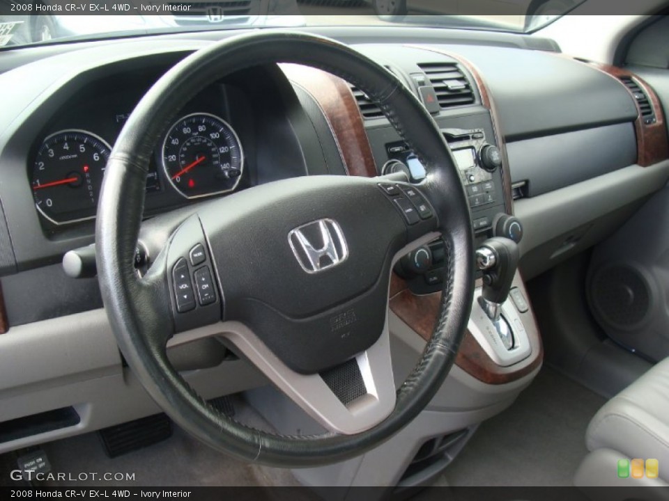 Ivory Interior Steering Wheel for the 2008 Honda CR-V EX-L 4WD #59594542