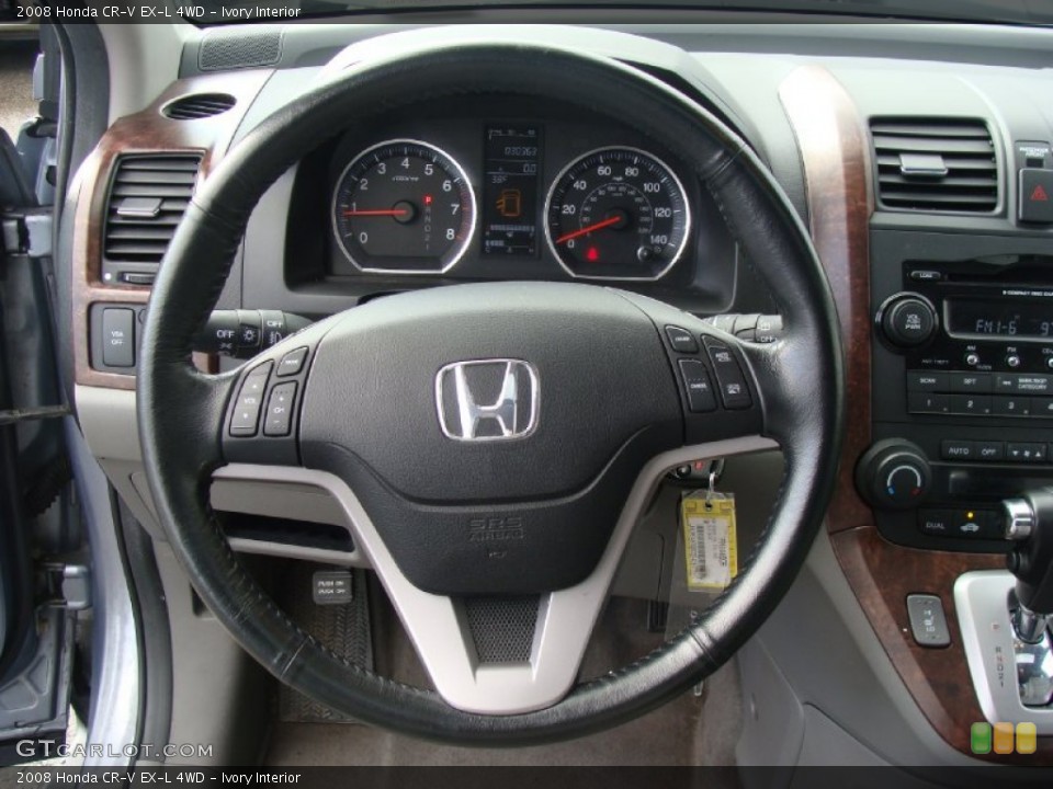 Ivory Interior Steering Wheel for the 2008 Honda CR-V EX-L 4WD #59594572