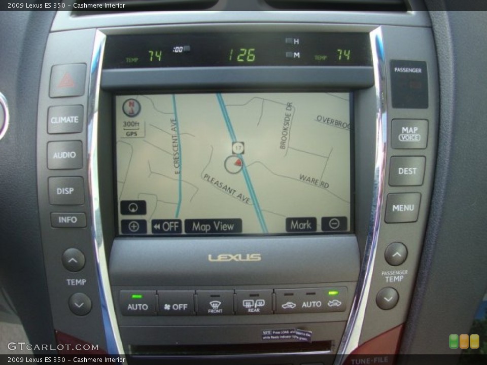 Cashmere Interior Navigation for the 2009 Lexus ES 350 #59594690