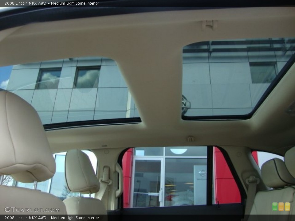 Medium Light Stone Interior Sunroof for the 2008 Lincoln MKX AWD #59595010