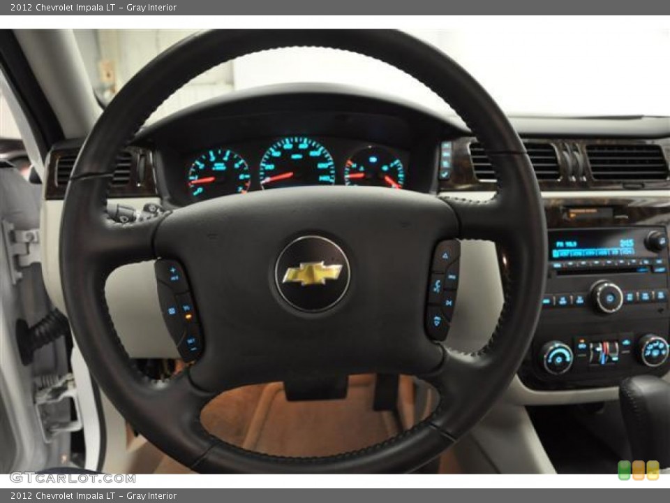 Gray Interior Steering Wheel for the 2012 Chevrolet Impala LT #59595021
