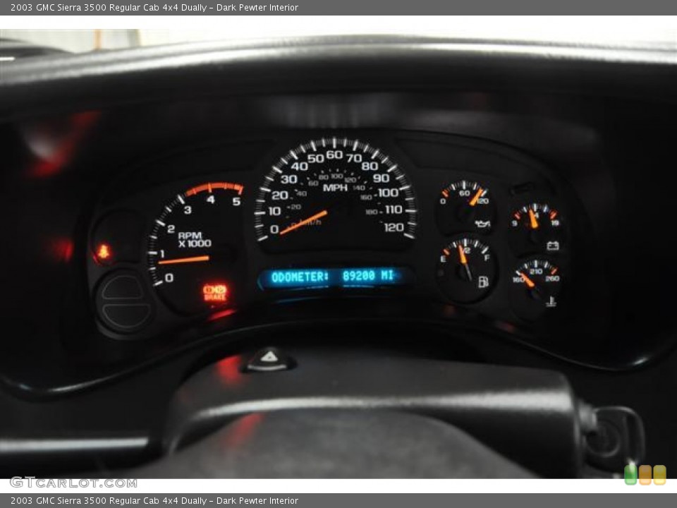 Dark Pewter Interior Gauges for the 2003 GMC Sierra 3500 Regular Cab 4x4 Dually #59595231