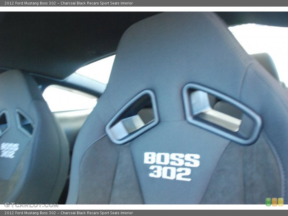 Charcoal Black Recaro Sport Seats Interior Photo for the 2012 Ford Mustang Boss 302 #59595780