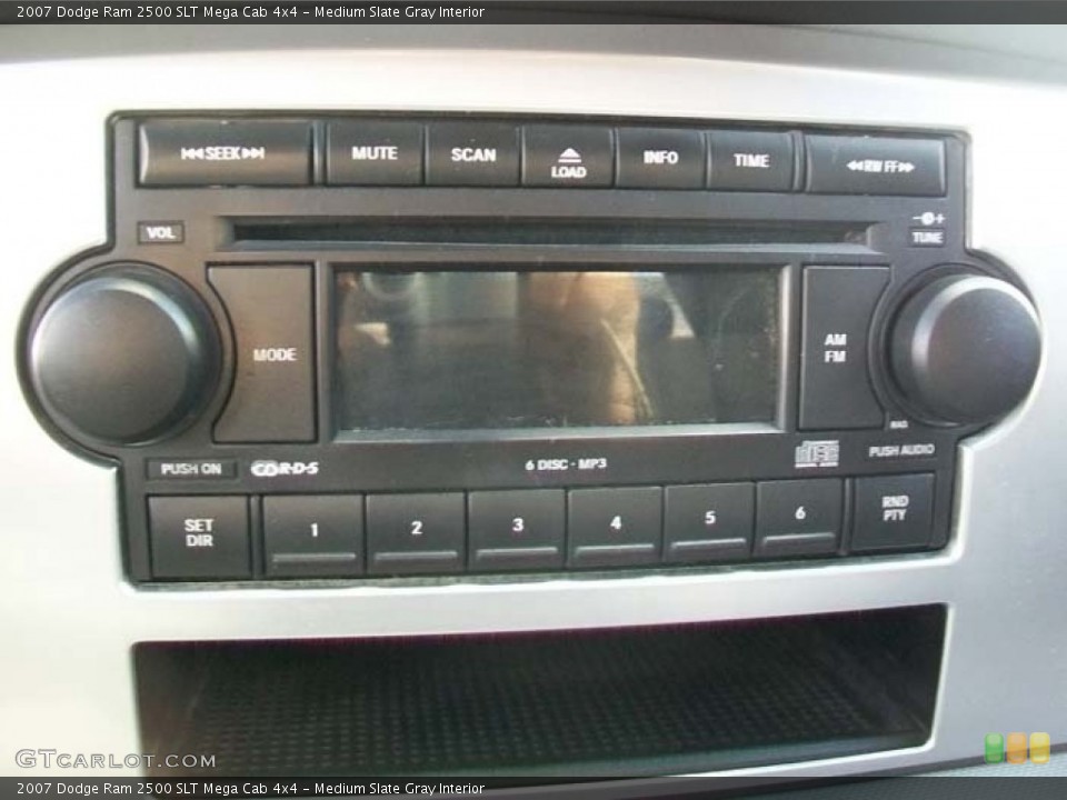 Medium Slate Gray Interior Audio System for the 2007 Dodge Ram 2500 SLT Mega Cab 4x4 #59596116