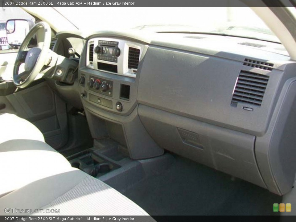 Medium Slate Gray Interior Dashboard for the 2007 Dodge Ram 2500 SLT Mega Cab 4x4 #59596158