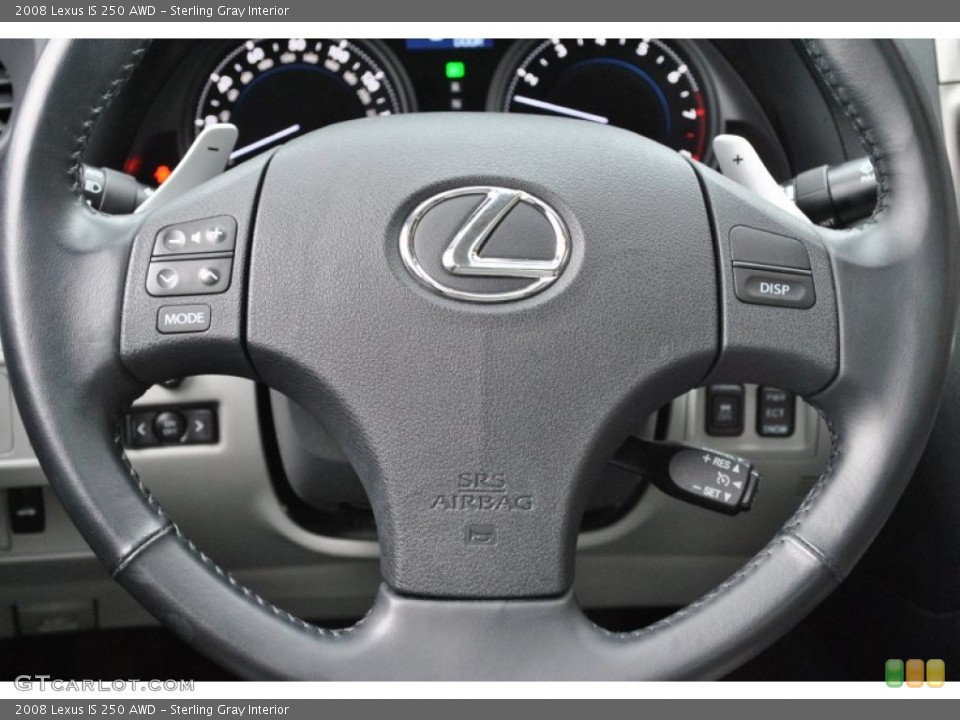 Sterling Gray Interior Steering Wheel for the 2008 Lexus IS 250 AWD #59596977