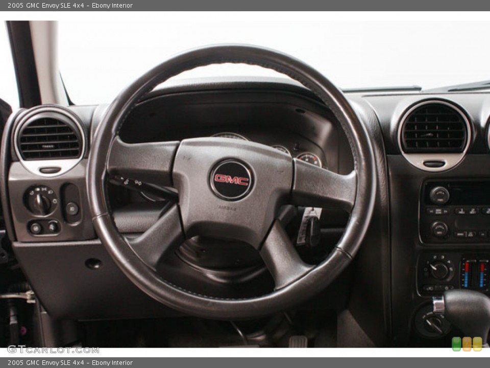 Ebony Interior Steering Wheel for the 2005 GMC Envoy SLE 4x4 #59597124