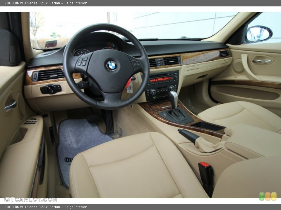 Beige Interior Dashboard for the 2008 BMW 3 Series 328xi Sedan #59598111