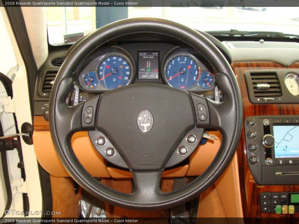 Cuoio Interior Steering Wheel for the 2009 Maserati Quattroporte  #59598408