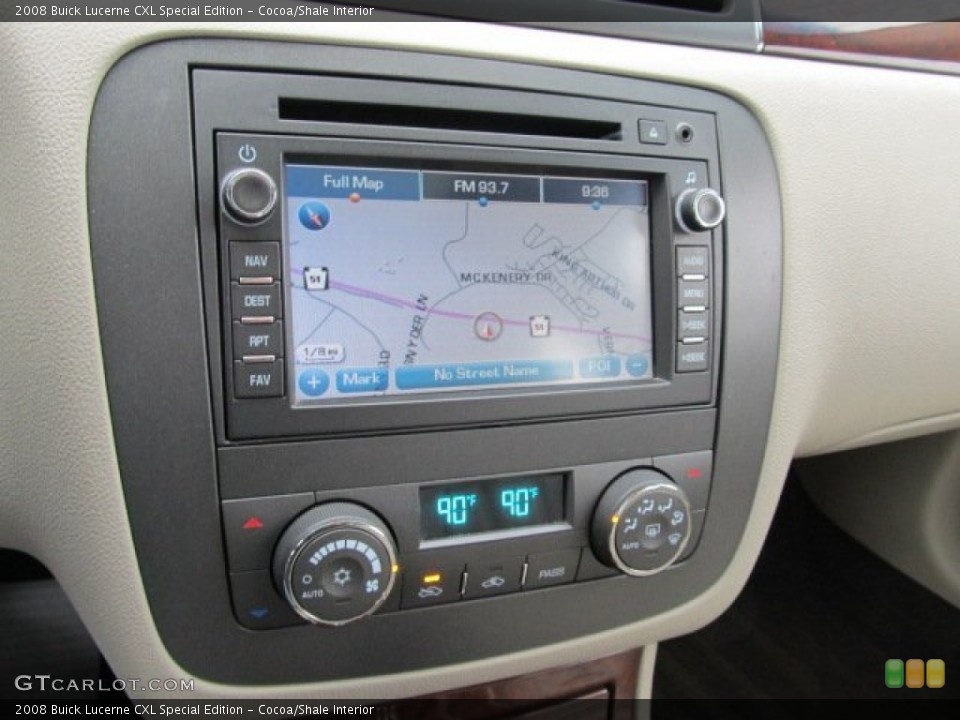 Cocoa/Shale Interior Navigation for the 2008 Buick Lucerne CXL Special Edition #59598845