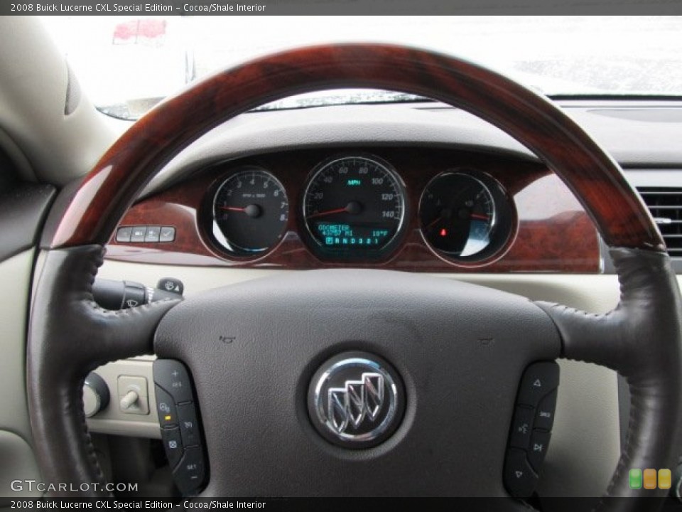 Cocoa/Shale Interior Steering Wheel for the 2008 Buick Lucerne CXL Special Edition #59598909