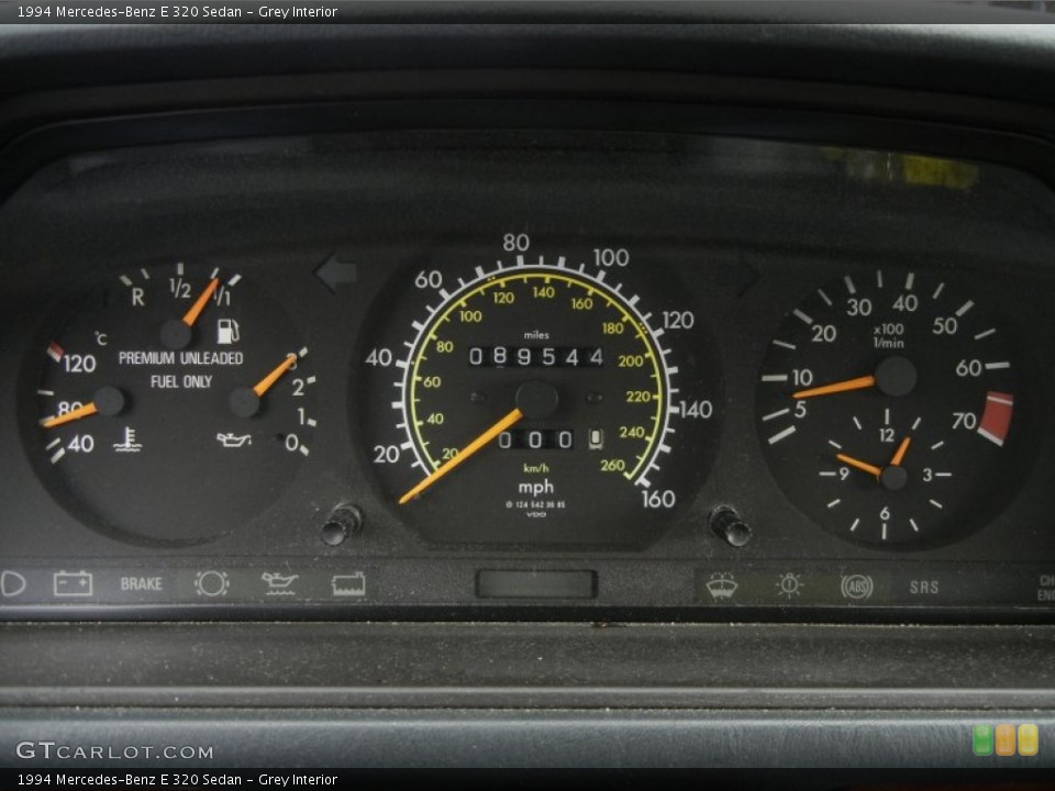 Grey Interior Gauges for the 1994 Mercedes-Benz E 320 Sedan #59598942