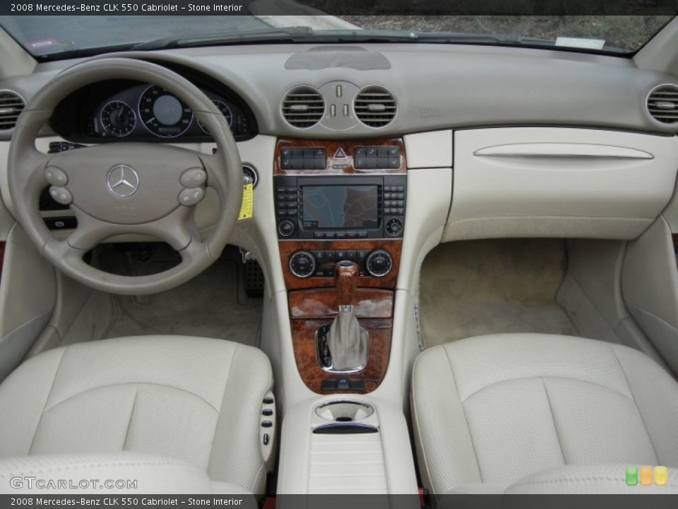 Stone Interior Dashboard for the 2008 Mercedes-Benz CLK 550 Cabriolet #59599230