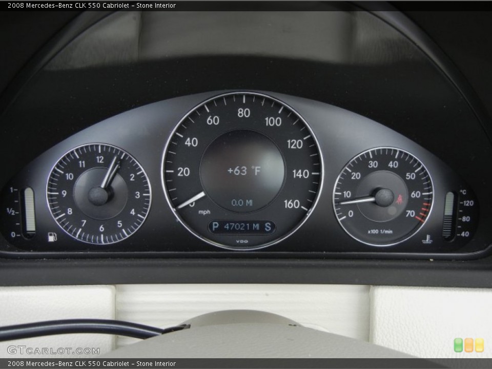 Stone Interior Gauges for the 2008 Mercedes-Benz CLK 550 Cabriolet #59599248