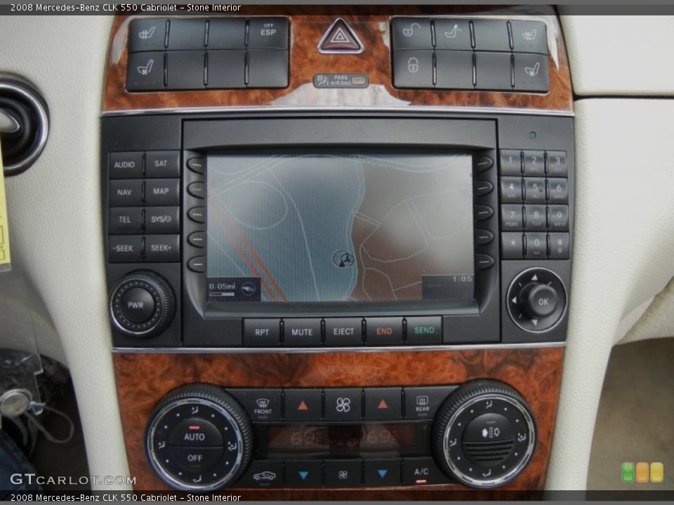 Stone Interior Controls for the 2008 Mercedes-Benz CLK 550 Cabriolet #59599263
