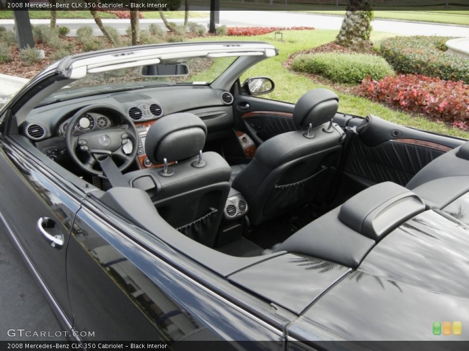 Black Interior Photo for the 2008 Mercedes-Benz CLK 350 Cabriolet #59599455