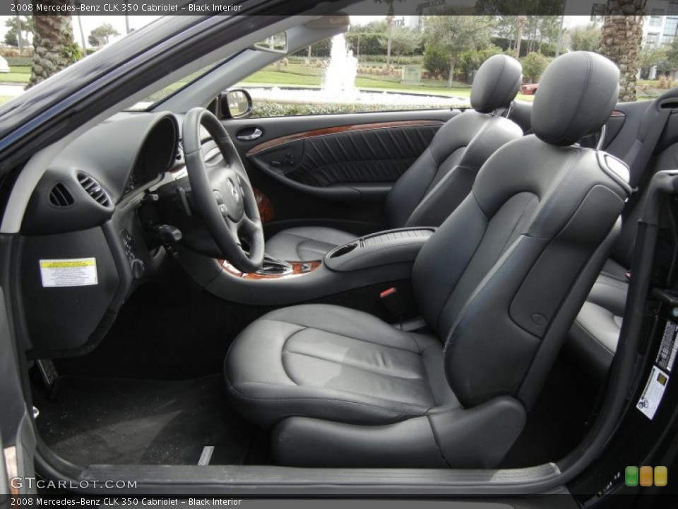 Black Interior Photo for the 2008 Mercedes-Benz CLK 350 Cabriolet #59599502