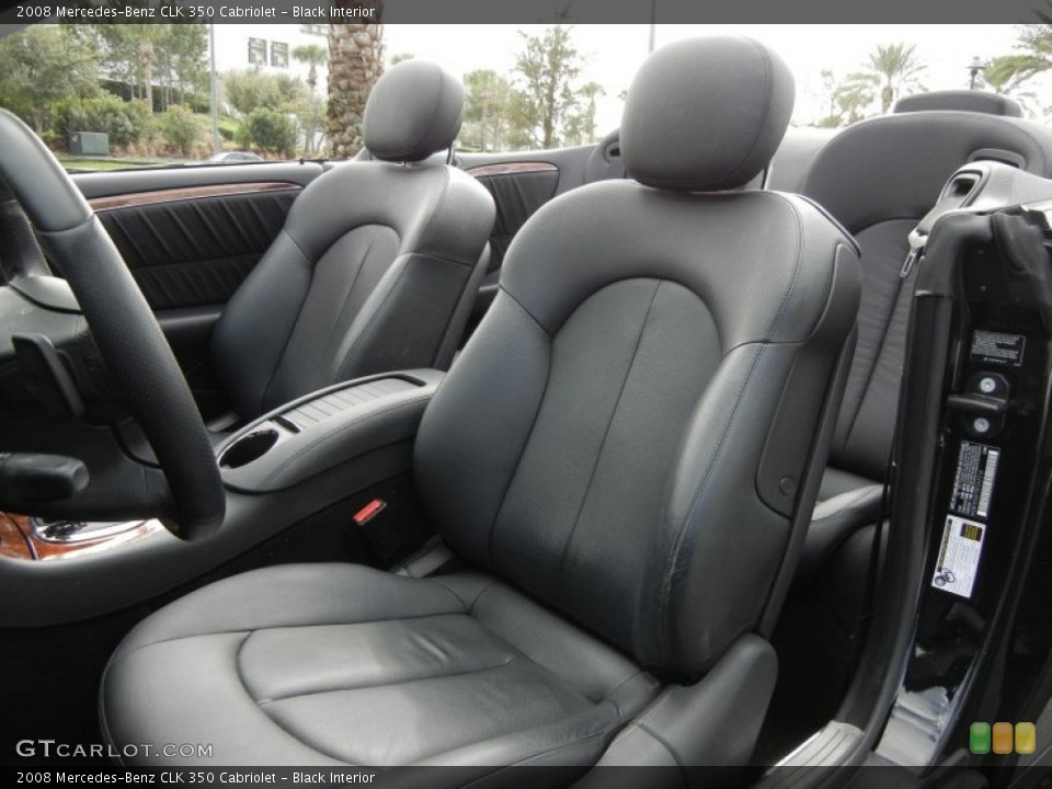 Black Interior Photo for the 2008 Mercedes-Benz CLK 350 Cabriolet #59599512