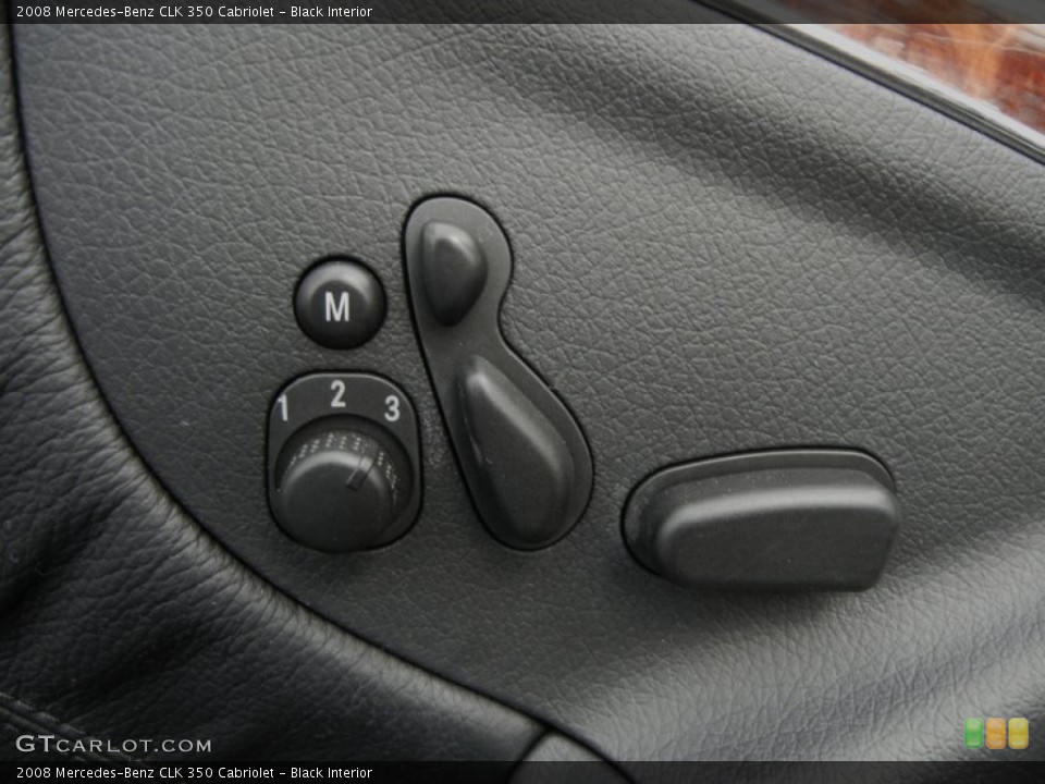 Black Interior Controls for the 2008 Mercedes-Benz CLK 350 Cabriolet #59599529