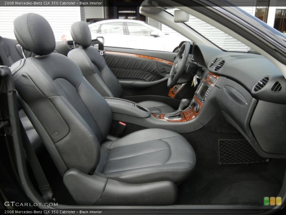 Black Interior Photo for the 2008 Mercedes-Benz CLK 350 Cabriolet #59599548