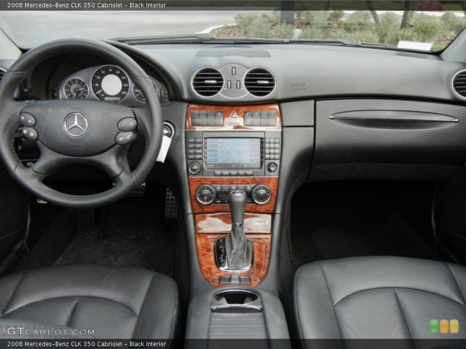 Black Interior Dashboard for the 2008 Mercedes-Benz CLK 350 Cabriolet #59599575