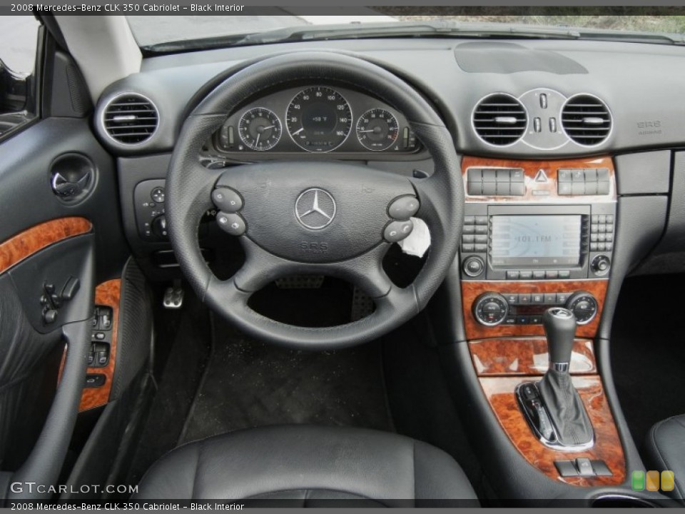 Black Interior Dashboard for the 2008 Mercedes-Benz CLK 350 Cabriolet #59599584